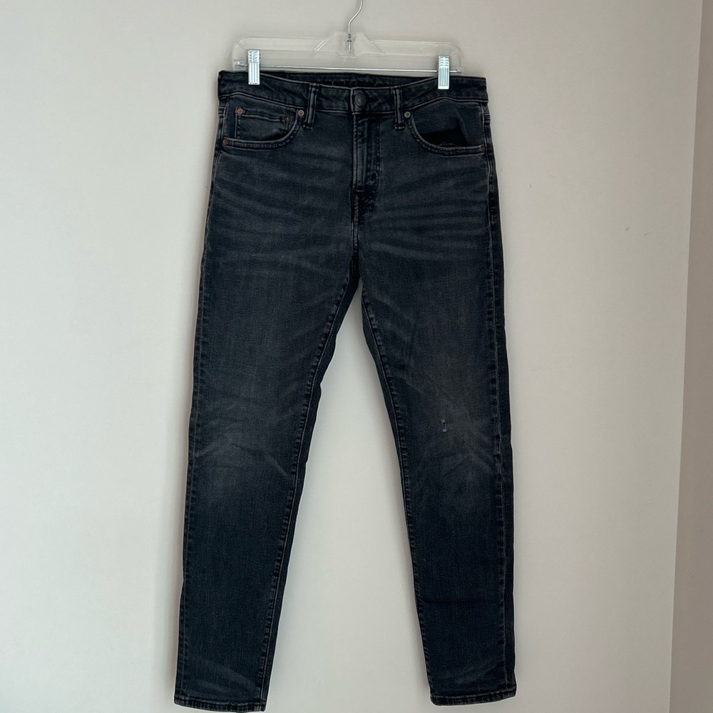 Black American Eagle 🦅 Airflex Jeans 👖 Size 31x32 - Picture 2 of 12